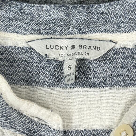 Lucky Brand‎ Shirt Womens Small Striped Buttons Casual Regular Long-Sleeve Top - Picture 7 of 12